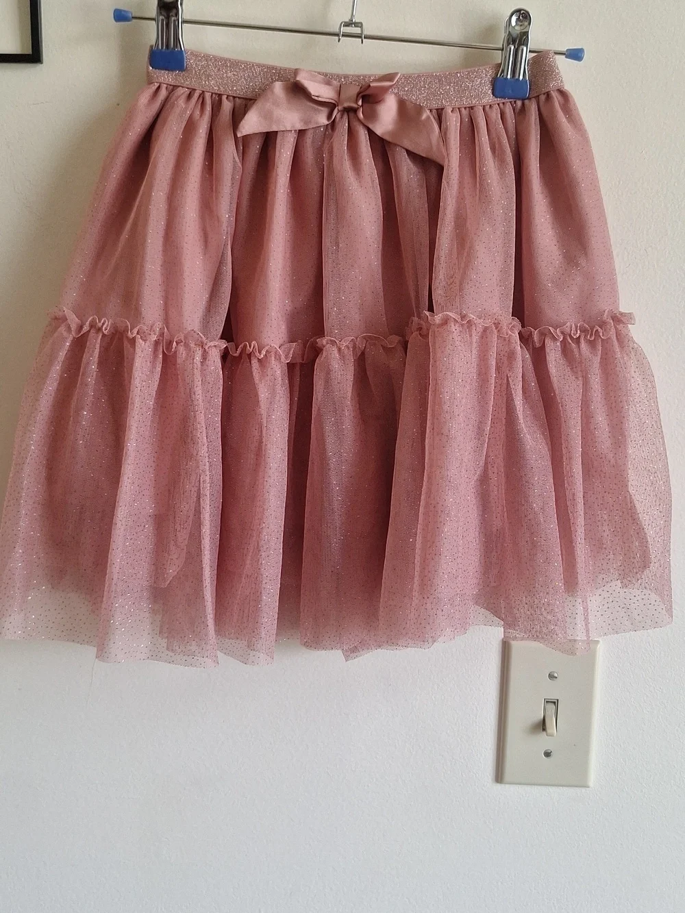 H&M Girls Pink Glitter Tule Skirt, Dress And Sun Hat Bundle Size M